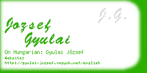 jozsef gyulai business card